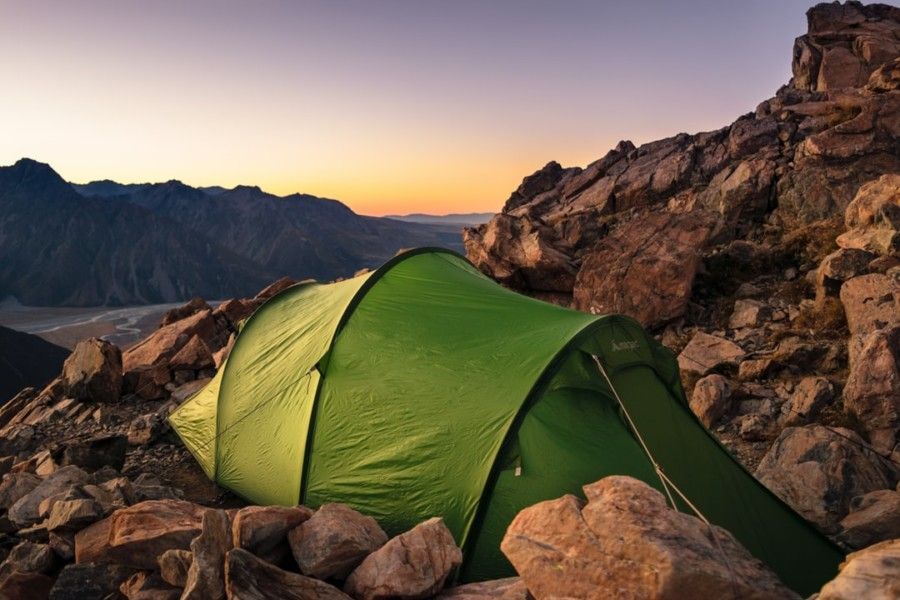 green-tent-on-mountain