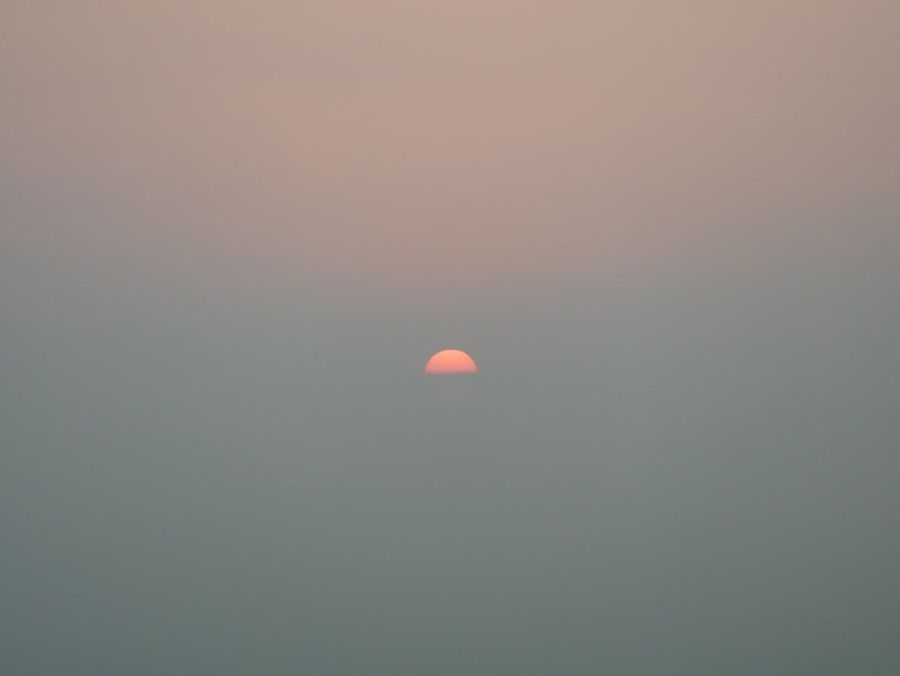 sunset-through-fogs